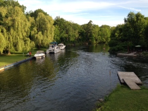 Here is the setting in the lower basin just below the Lower Brewer Locks