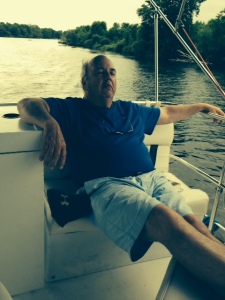 Earning "Mariner of the Year" is hard work - Bill resting up after the rigors of mastering his trade