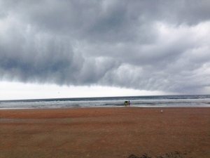 A cool cloud overhanging the beach -