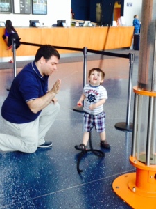 Jimmy and Jameson in the Science Museum -